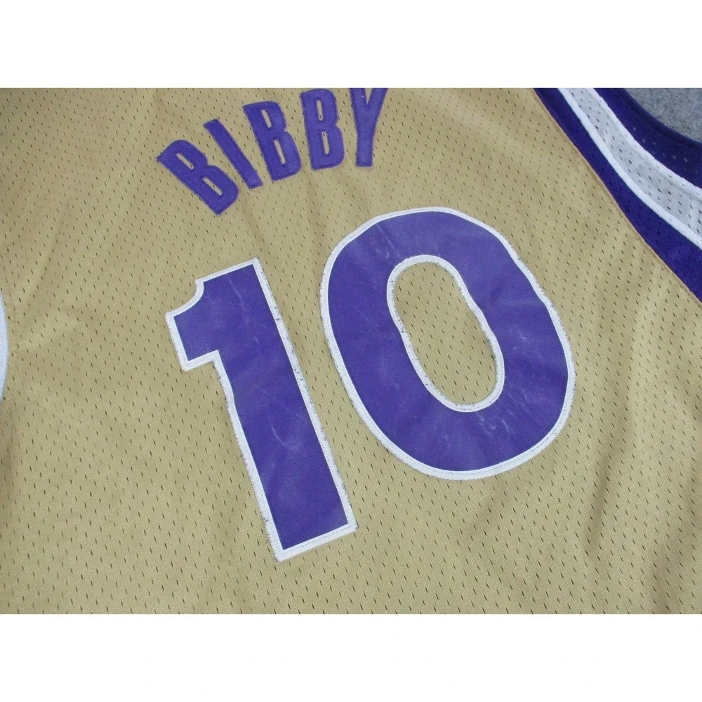 VINTAGE Mike Bibby Sacramento Kings Basketball Jersey Mens Large Gold Adidas NBA